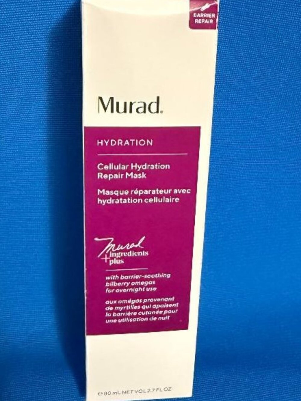 MURAD CELLULAR HYDRATION REPAIR MASK OVERNIGHT USE FOR BARRIER SOOTHING REPAIR